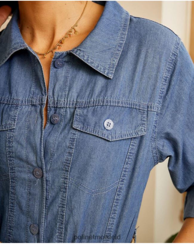 Polin et moi Aveta-Jeanskleid HT8R70 Kleidung Denim