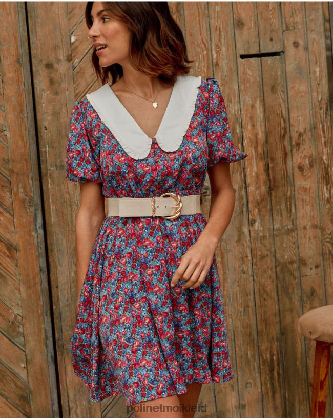 Polin et moi Baby-Ausschnittkleid Ania HT8R123 Kleidung Rot