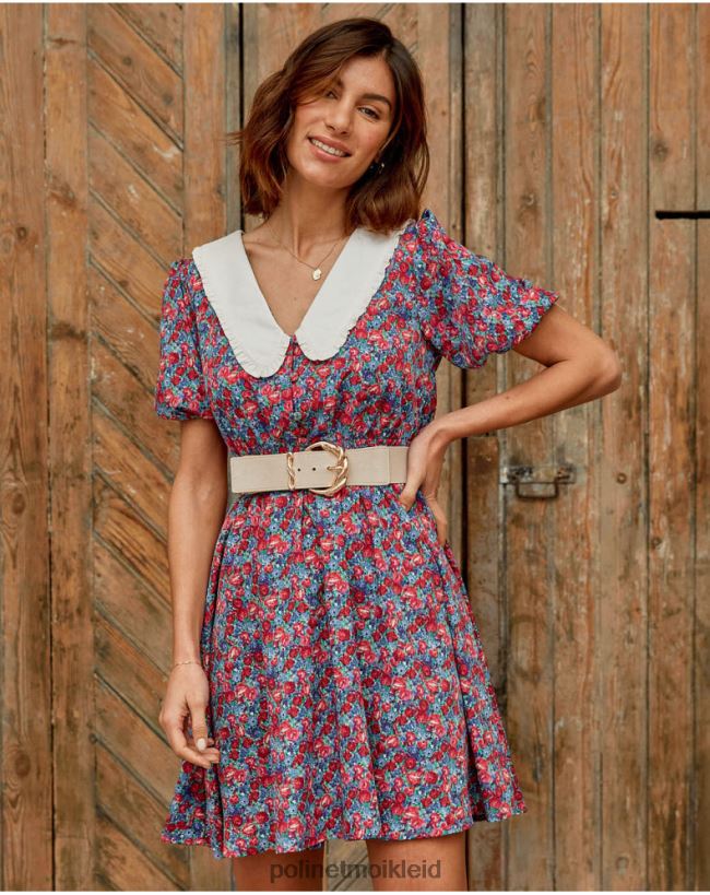 Polin et moi Baby-Ausschnittkleid Ania HT8R123 Kleidung Rot