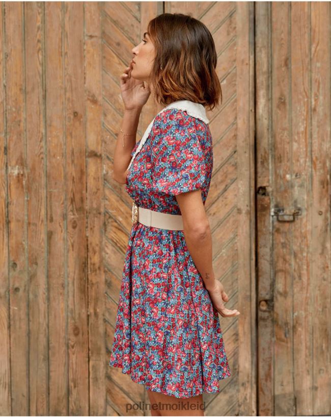 Polin et moi Baby-Ausschnittkleid Ania HT8R123 Kleidung Rot