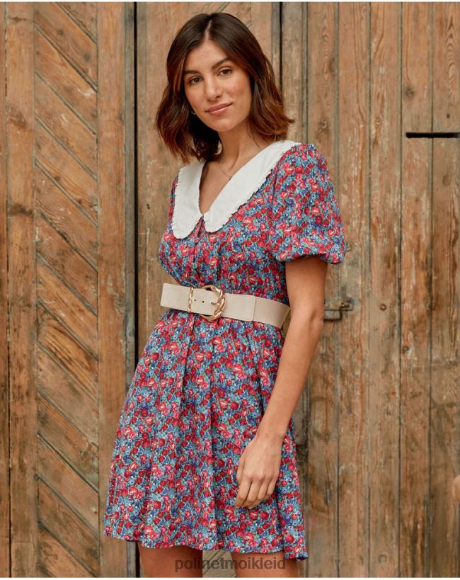 Polin et moi Baby-Ausschnittkleid Ania HT8R123 Kleidung Rot