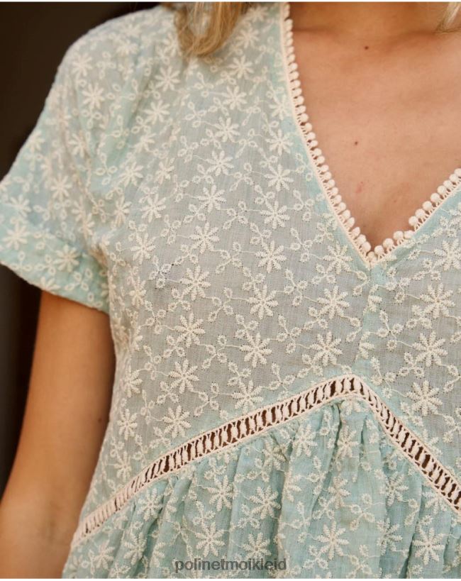 Polin et moi Babydoll-Magdalena-Kleid HT8R38 Kleidung wassergrün