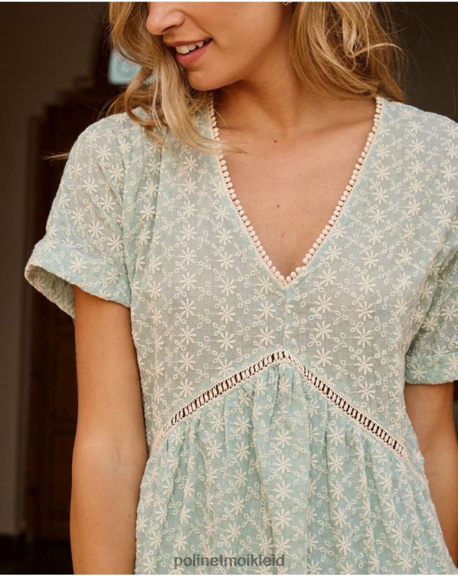 Polin et moi Babydoll-Magdalena-Kleid HT8R38 Kleidung wassergrün