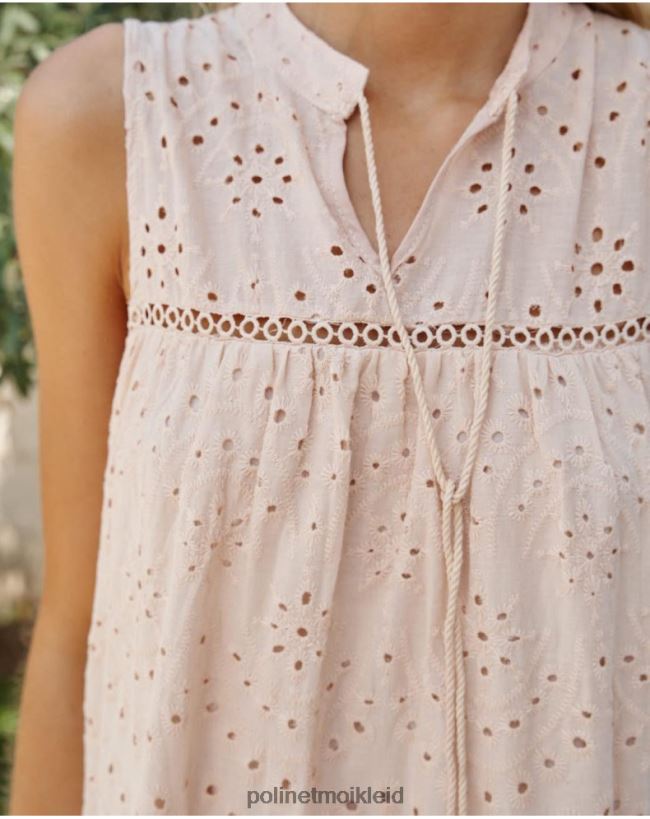 Polin et moi Babydoll-Malak-Kleid HT8R11 Kleidung Beige