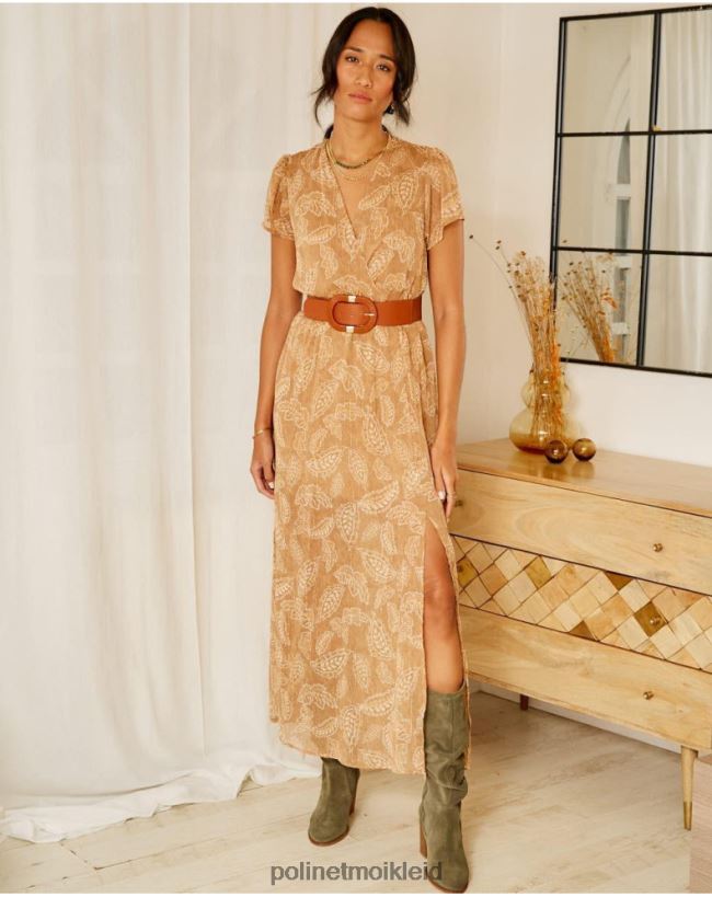 Polin et moi Bambina verlässt Kleid HT8R137 Kleidung Kamel