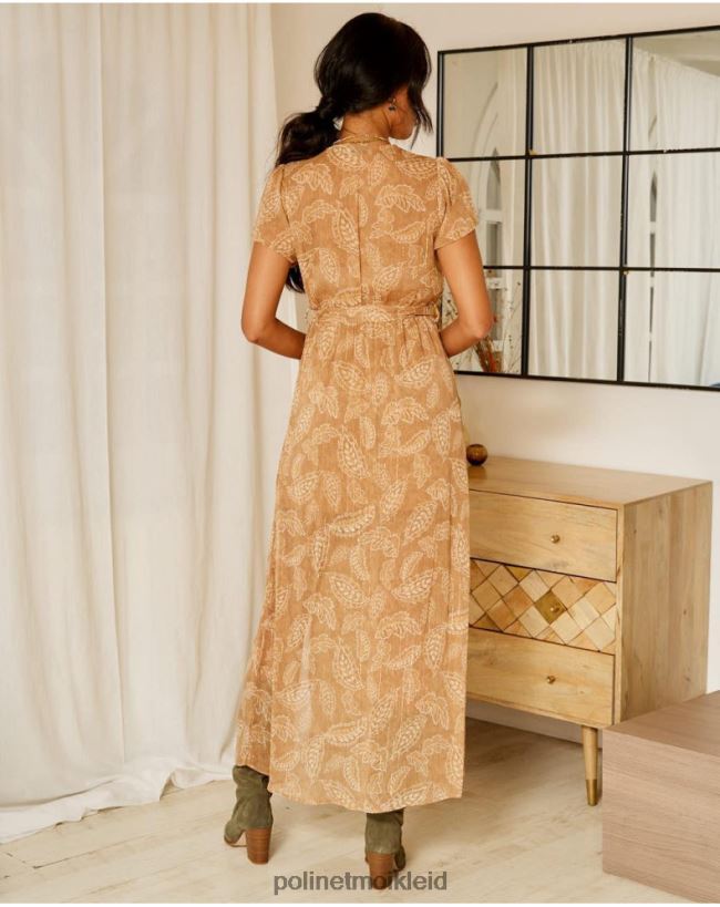 Polin et moi Bambina verlässt Kleid HT8R137 Kleidung Kamel