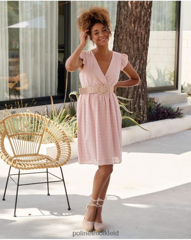 Polin et moi Batista-Carmina-Kleid HT8R22 Kleidung Rose