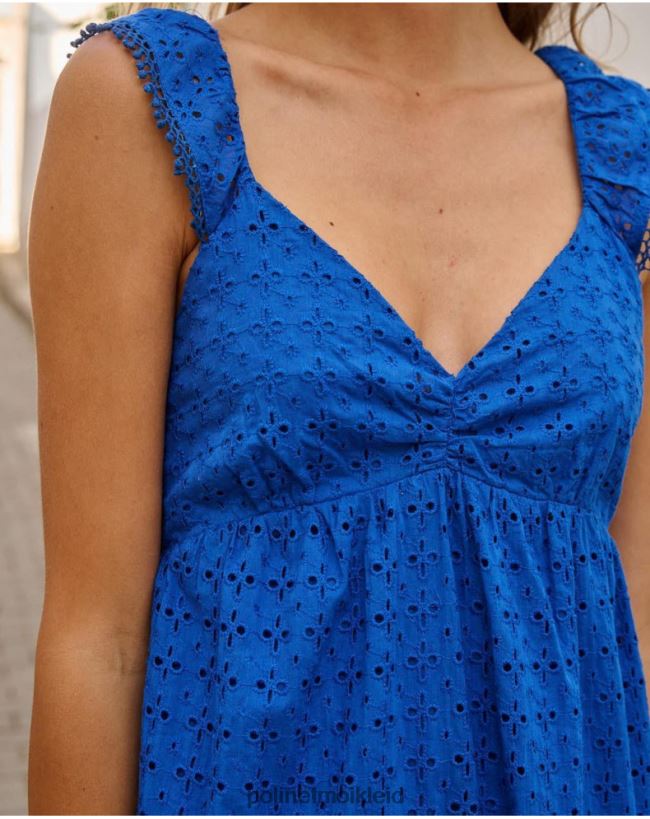 Polin et moi Batista Nerva Kleid HT8R28 Kleidung klein blau