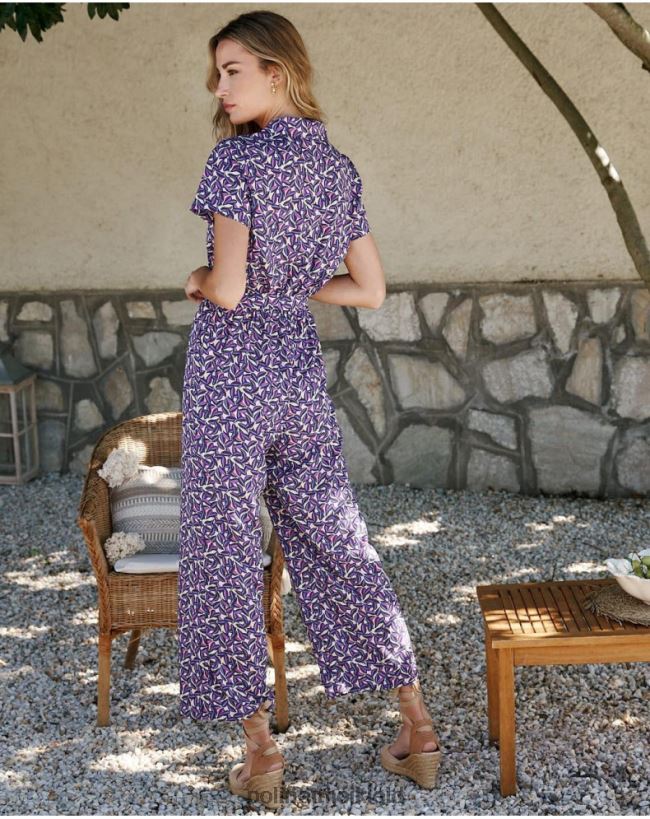 Polin et moi Benazir Blumenaffe HT8R104 Kleidung lila