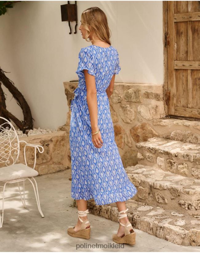 Polin et moi Crossover-Kleid von Silvie HT8R49 Kleidung klein blau