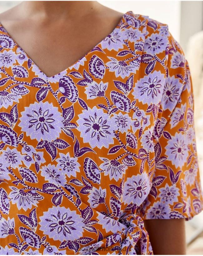 Polin et moi Felisa-Knotenkleid HT8R39 Kleidung lila