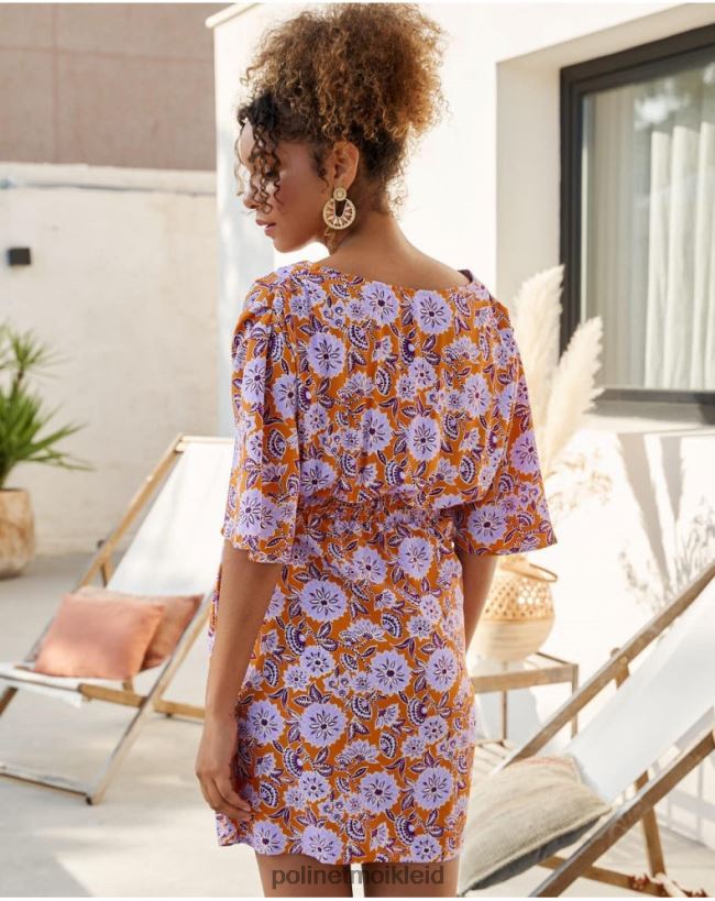 Polin et moi Felisa-Knotenkleid HT8R39 Kleidung lila