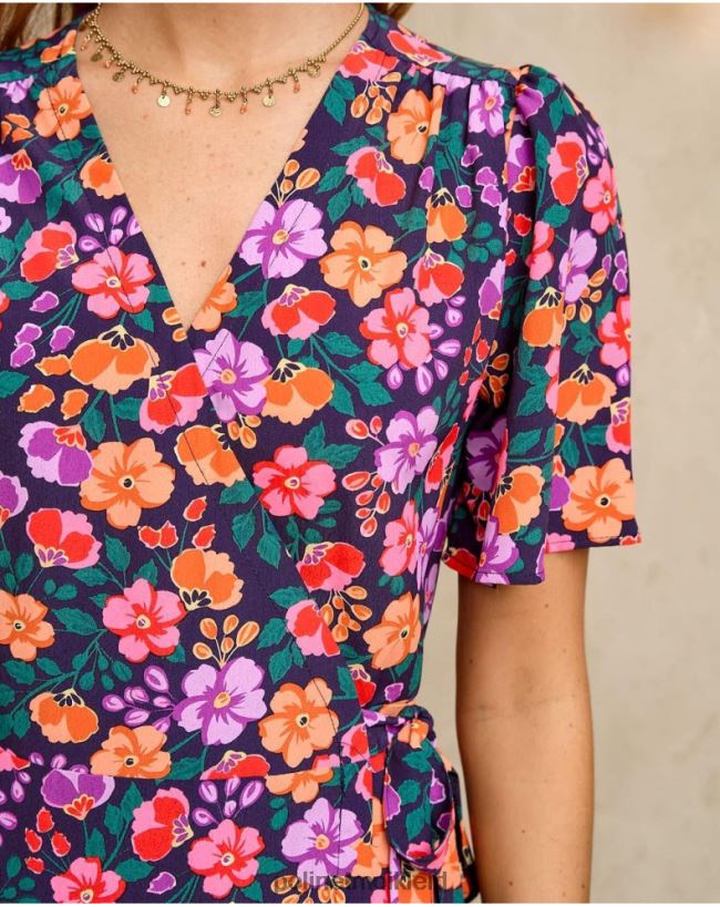 Polin et moi Gilda langes Kleid HT8R130 Kleidung Marine