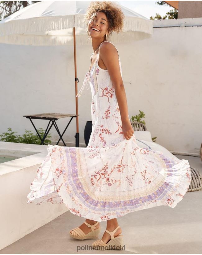 Polin et moi Helen trägerloses Kleid HT8R40 Kleidung lila