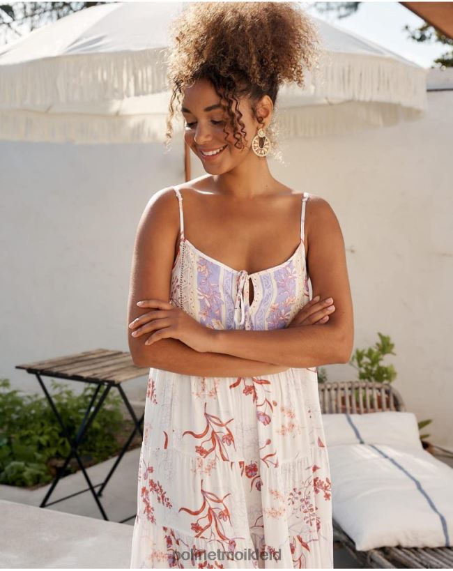 Polin et moi Helen trägerloses Kleid HT8R40 Kleidung lila