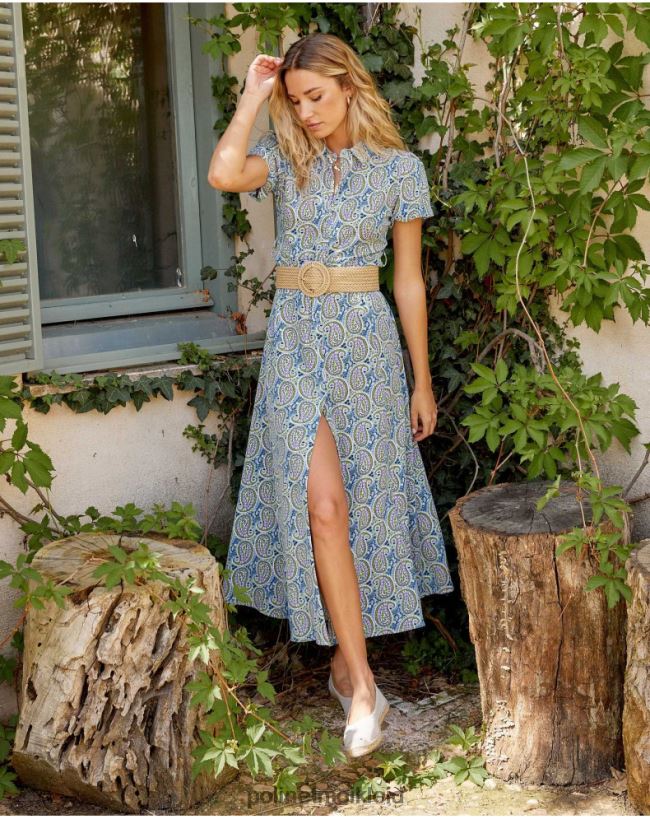 Polin et moi Kleid Amöben London HT8R139 Kleidung himmlisch