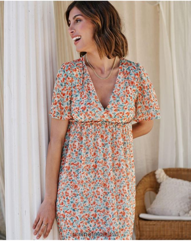 Polin et moi Kleid Blumen Candela HT8R98 Kleidung Denim