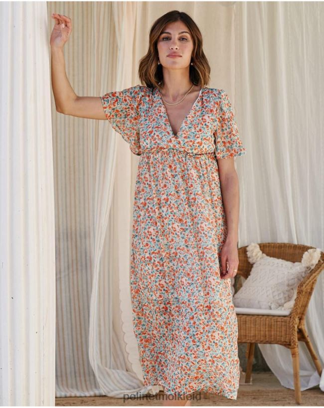 Polin et moi Kleid Blumen Candela HT8R98 Kleidung Denim