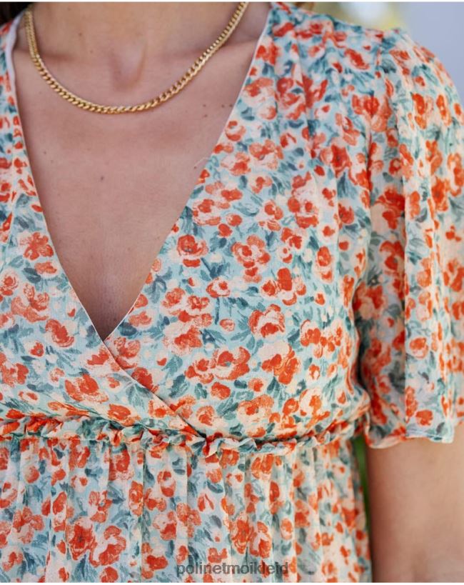 Polin et moi Kleid Blumen Candela HT8R98 Kleidung Denim