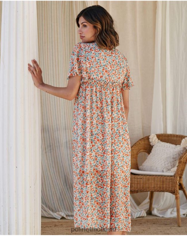 Polin et moi Kleid Blumen Candela HT8R98 Kleidung Denim