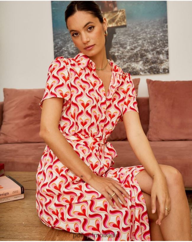 Polin et moi Kleid Camisero Aina HT8R97 Kleidung Rose