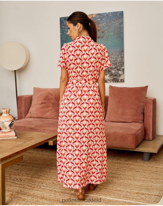 Polin et moi Kleid Camisero Aina HT8R97 Kleidung Rose