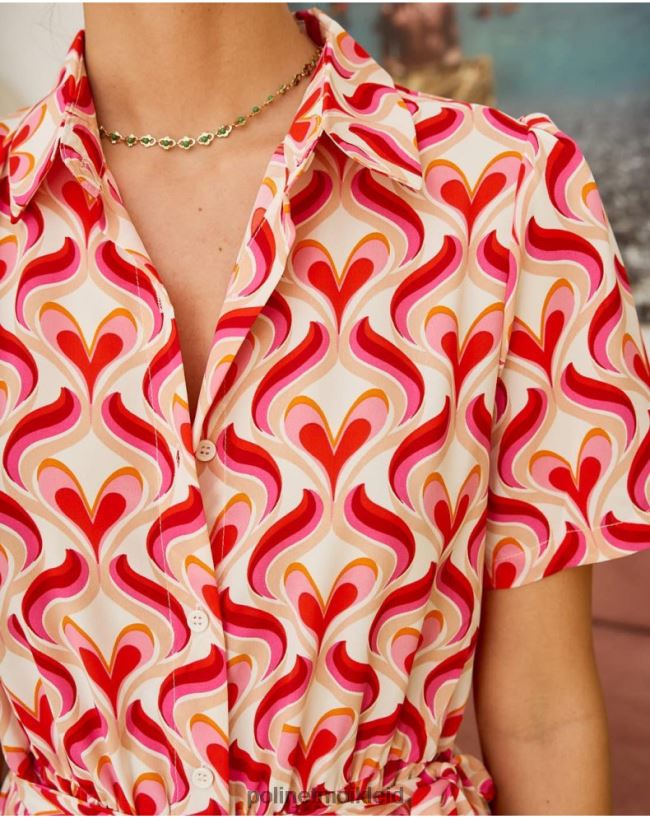 Polin et moi Kleid Camisero Aina HT8R97 Kleidung Rose