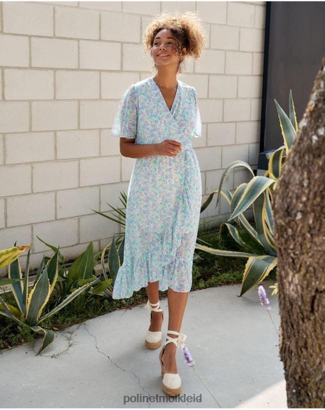 Polin et moi Kleid Crossover Ainhoa HT8R14 Kleidung Denim