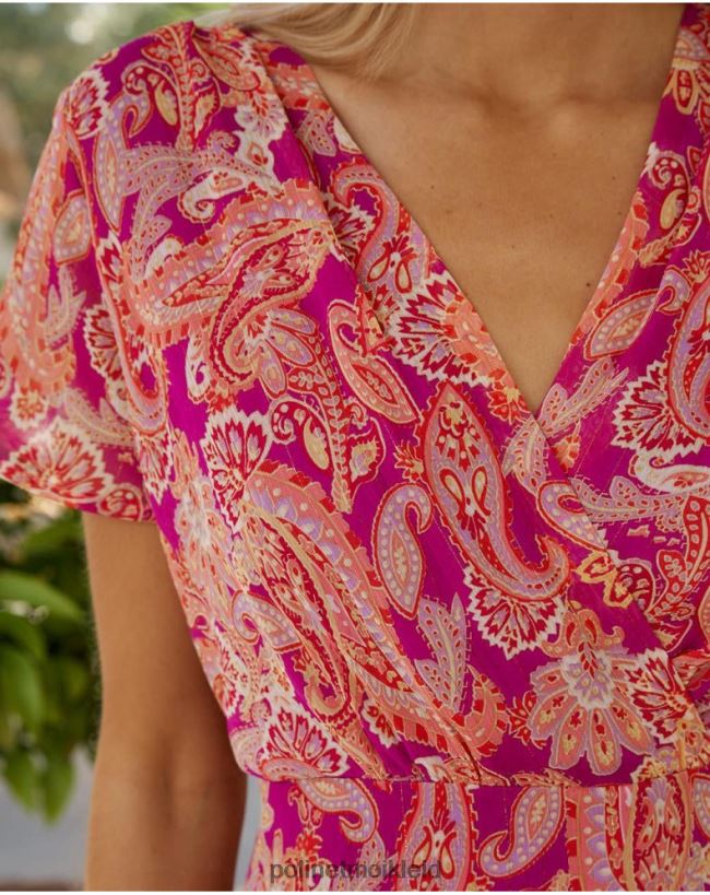 Polin et moi Kleid Crossover Cinzia HT8R52 Kleidung lila