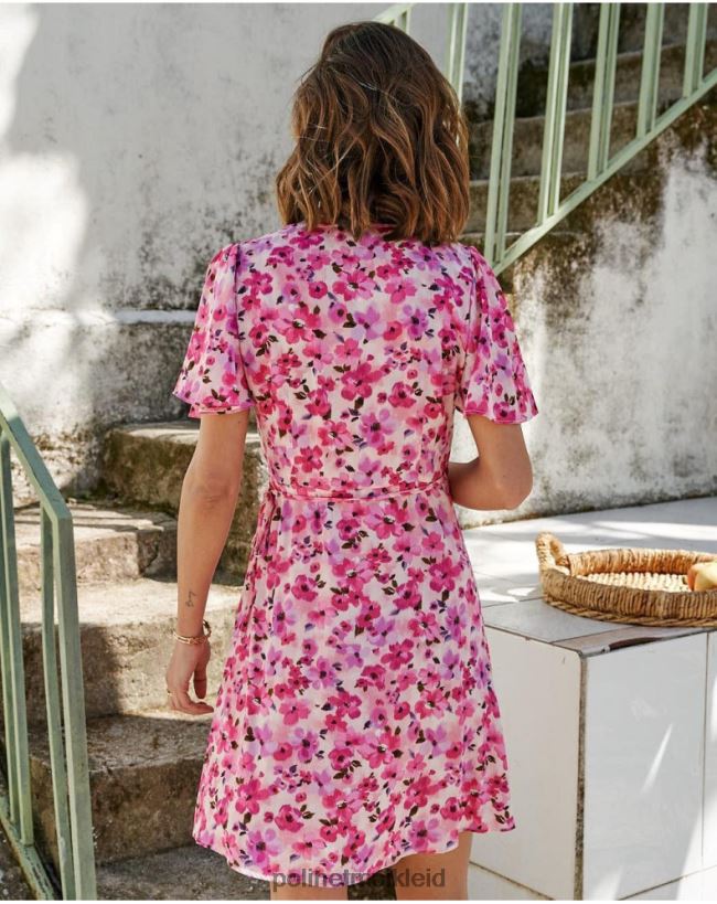 Polin et moi Kleid Crossover Corina HT8R74 Kleidung Rose