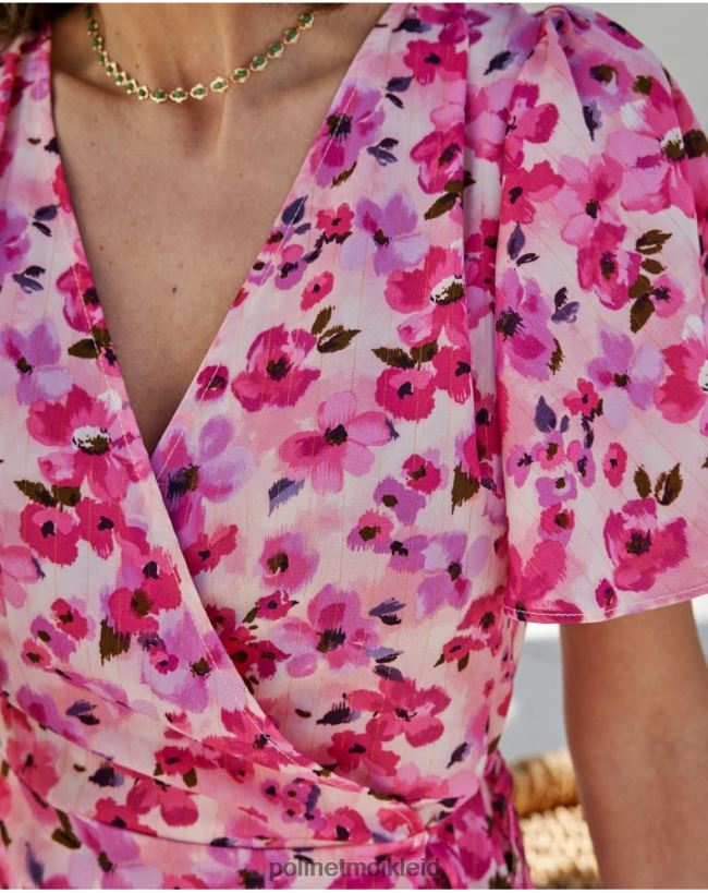 Polin et moi Kleid Crossover Corina HT8R74 Kleidung Rose