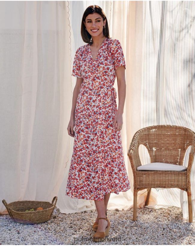 Polin et moi Kleid Crossover Dina HT8R57 Kleidung Mango