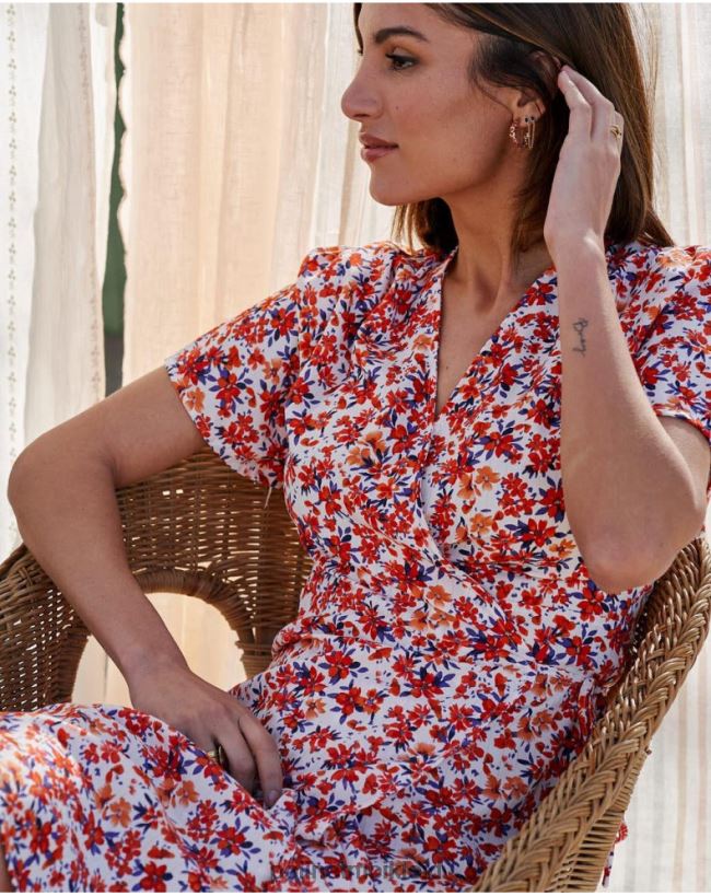 Polin et moi Kleid Crossover Dina HT8R57 Kleidung Mango