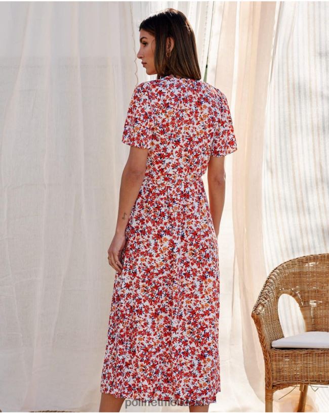 Polin et moi Kleid Crossover Dina HT8R57 Kleidung Mango