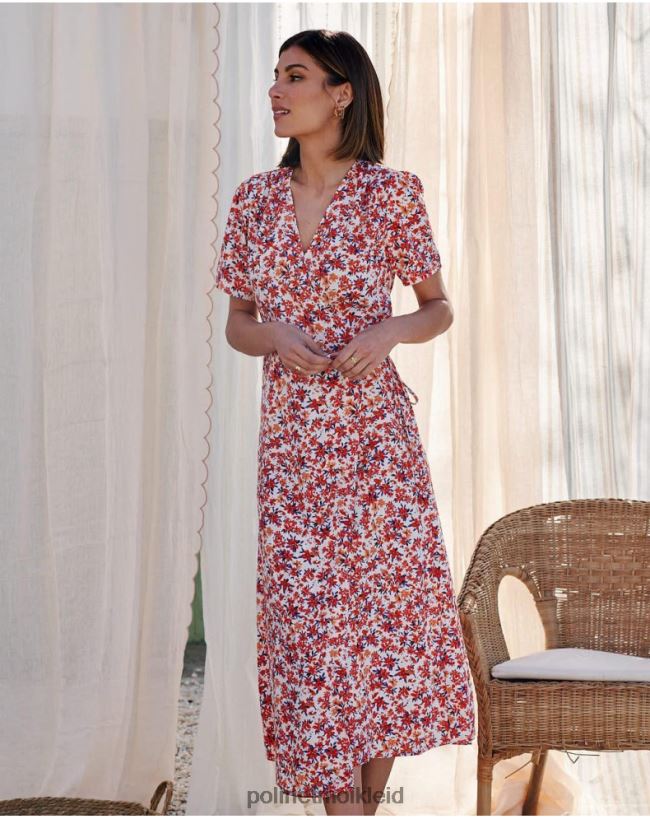 Polin et moi Kleid Crossover Dina HT8R57 Kleidung Mango