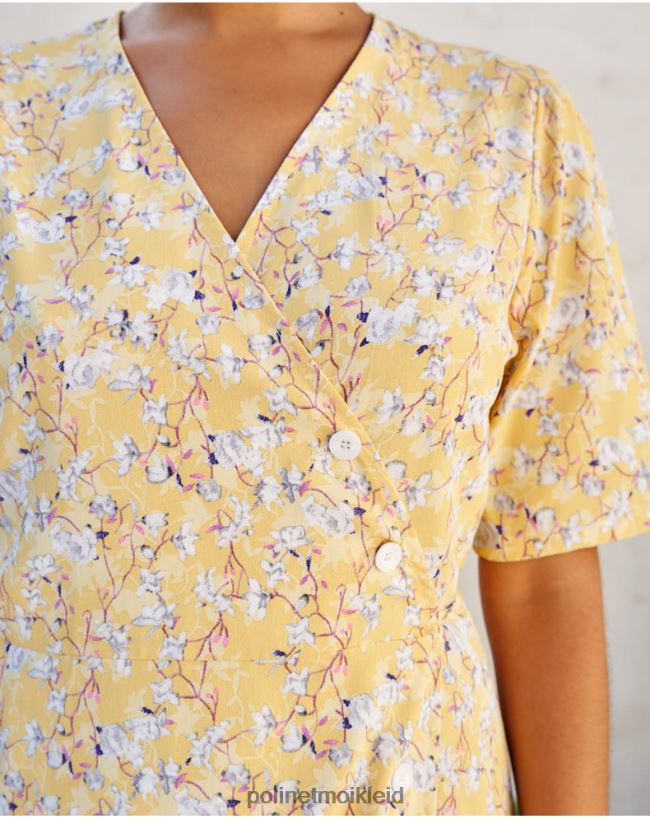 Polin et moi Kleid Crossover Edda HT8R33 Kleidung Gelb