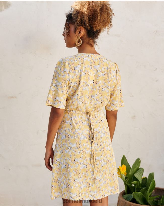 Polin et moi Kleid Crossover Edda HT8R33 Kleidung Gelb