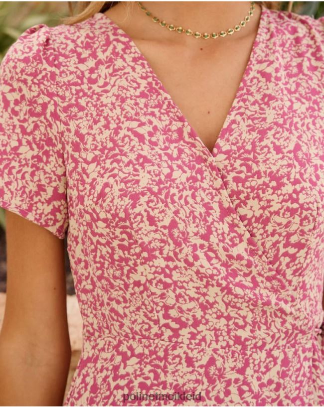 Polin et moi Kleid Crossover Lourdes HT8R58 Kleidung lila