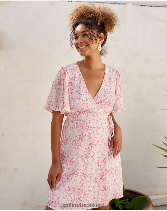 Polin et moi Kleid Crossover Xiomara HT8R8 Kleidung Rose