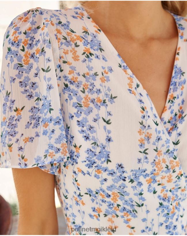 Polin et moi Kleid Crossover claud HT8R9 Kleidung Denim