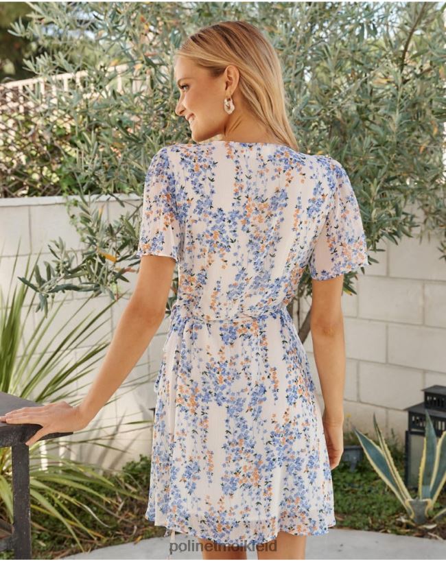 Polin et moi Kleid Crossover claud HT8R9 Kleidung Denim