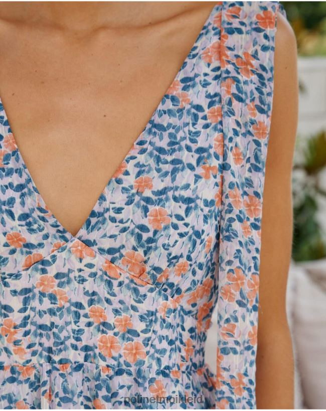 Polin et moi Kleid Schleifen Ale HT8R7 Kleidung Denim