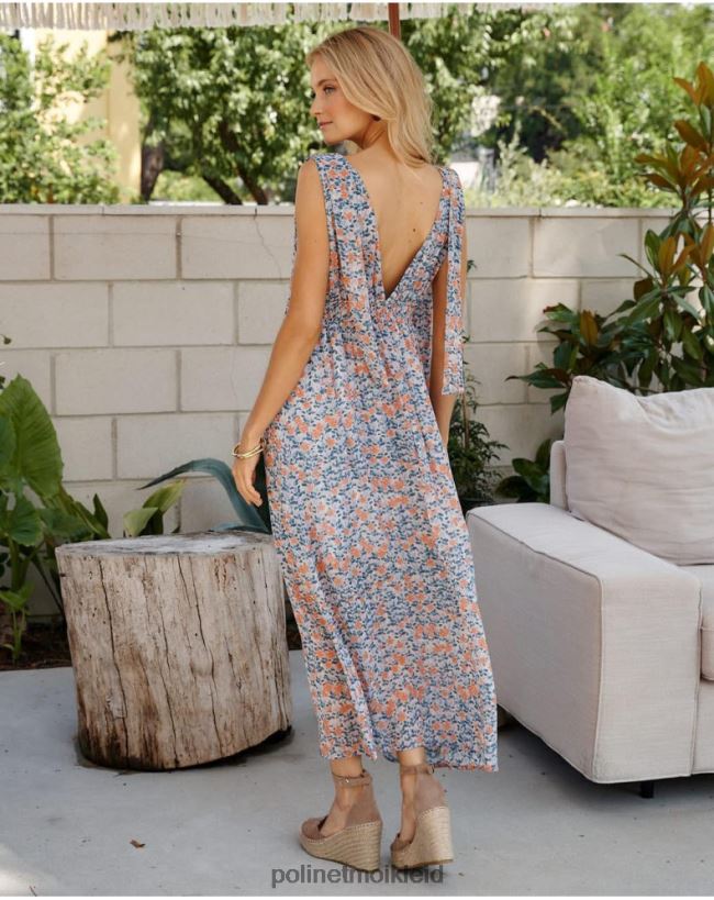 Polin et moi Kleid Schleifen Ale HT8R7 Kleidung Denim