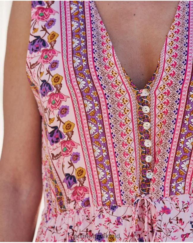 Polin et moi Kleid ausgestelltes Clia HT8R79 Kleidung Rose