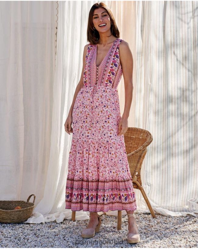 Polin et moi Kleid ausgestelltes Clia HT8R79 Kleidung Rose