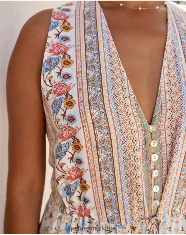 Polin et moi Kleid mit Eleny-Knöpfen HT8R10 Kleidung roh