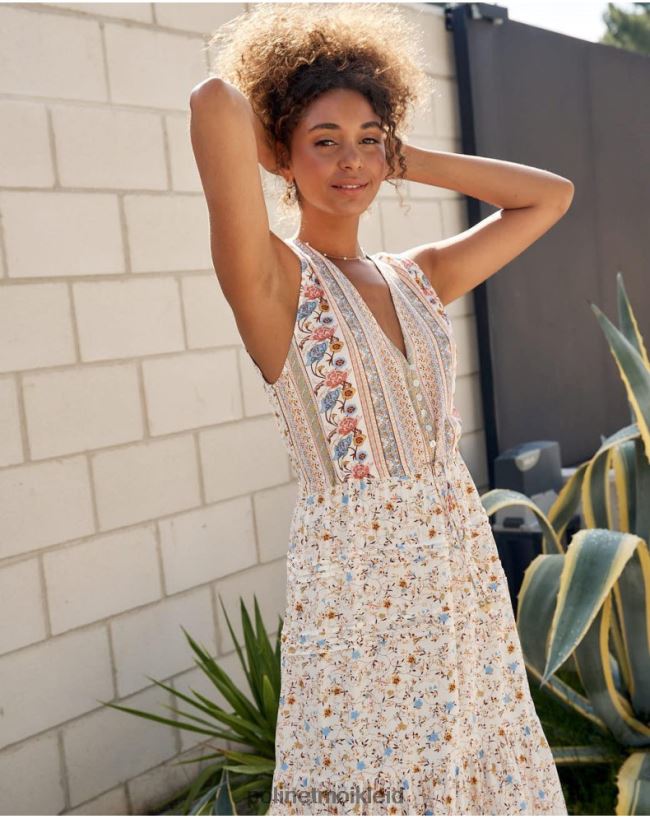 Polin et moi Kleid mit Eleny-Knöpfen HT8R10 Kleidung roh