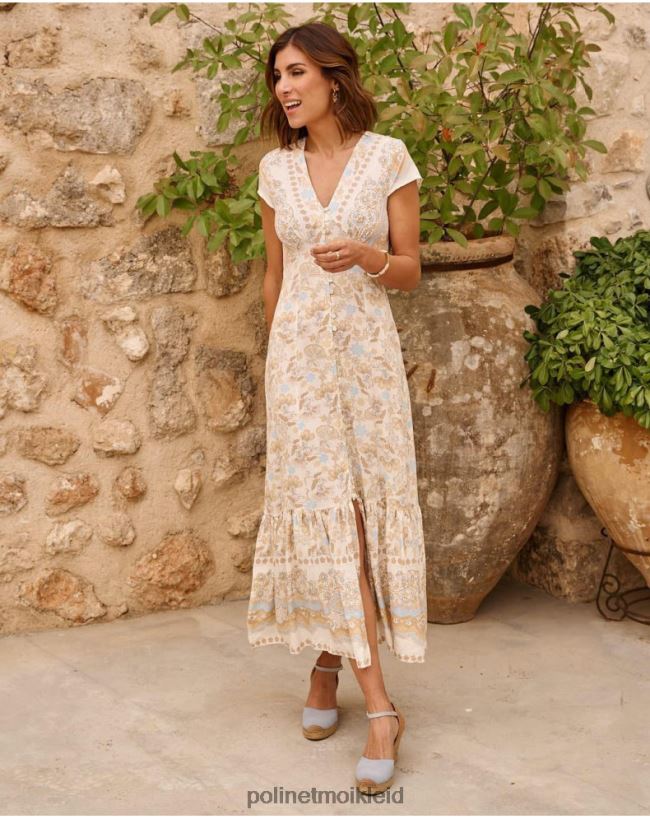 Polin et moi Kleid mit Martina-Knöpfen HT8R6 Kleidung himmlisch