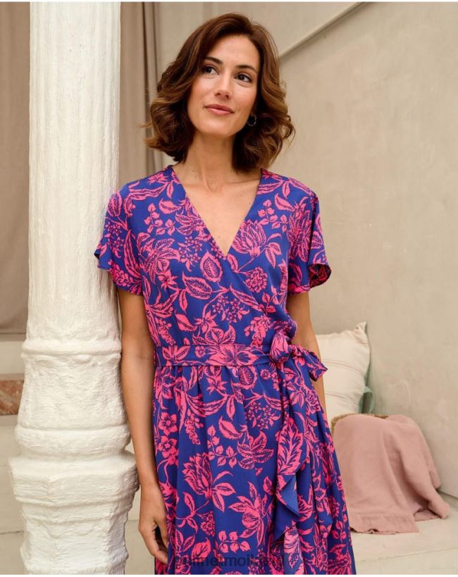 Polin et moi Kleid mit Rüschen Dila HT8R129 Kleidung klein blau