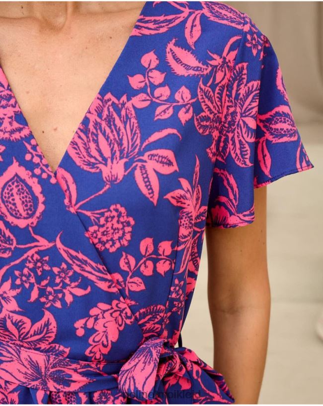 Polin et moi Kleid mit Rüschen Dila HT8R129 Kleidung klein blau